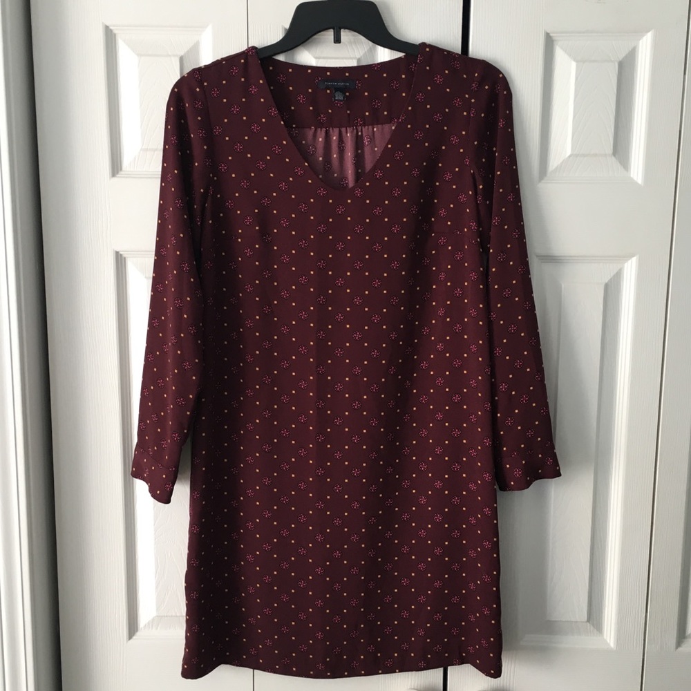 Tommy Hilfiger Burgundy Long Sleeve Dress size MED